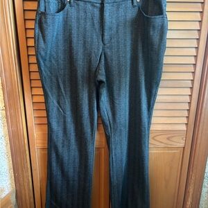 Simply Vera Wang Gray Herringbone Bootcut Pants